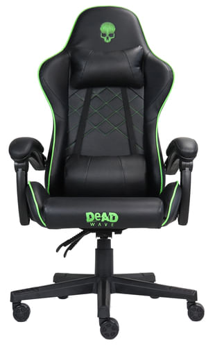 DEAD WAVE Deadwave DWGT0007 sedia per videogioco Sedia da gaming per PC Seduta imbottita Nero, Verde Deadwave DWGT0007 sedia per videogioco Sedia da g