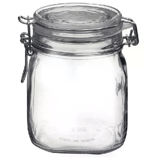 Bormioli Rocco Vaso Vetro Fido con Tappo Ermetico 0,75 lt