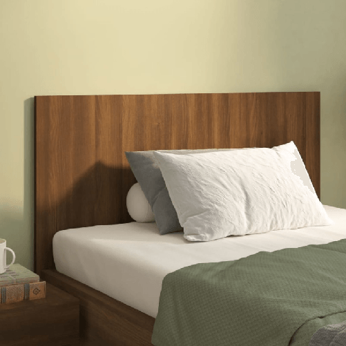 VidaXL Testiera Letto Rovere Marrone 120x1,5x80cm in Legno Multistrato VidaXL 816972 testiera e pedana Marrone, Quercia