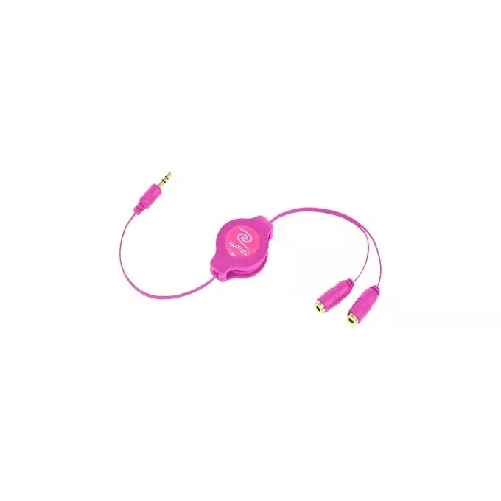 ReTrak EUCABLESPLPK cavo audio 0,9 m 3.5mm 2 x 3.5mm Rosa