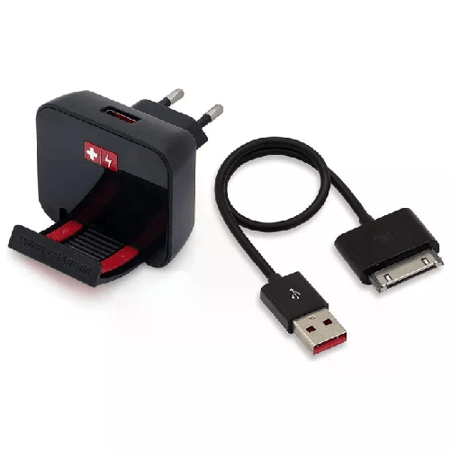 SWISS CHARGER SCH20011 Caricabatterie per dispositivi mobili Telefono cellulare, MP3, Tablet Nero AC Interno