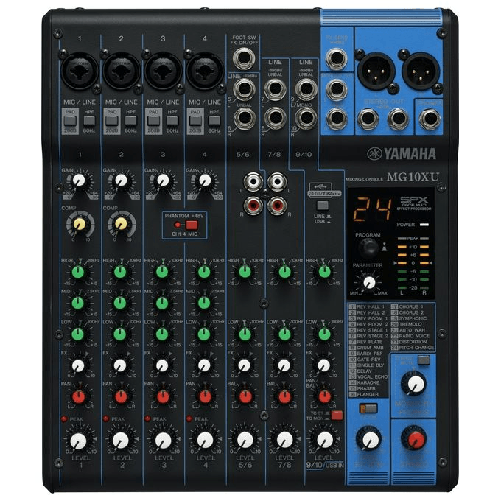 Yamaha MG10XU mixer audio 10 canali Nero