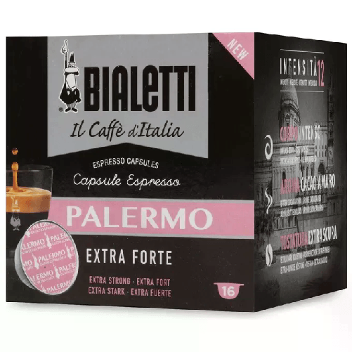 Bialetti Palermo Capsule caffè Tostatura scura 16 pz