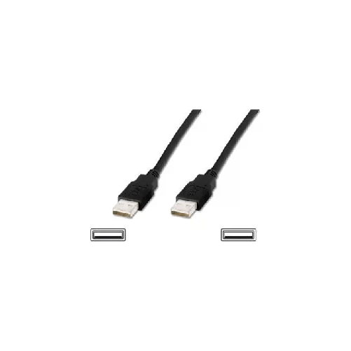 Digitus USB 2.0 A, 1m cavo USB USB A Nero