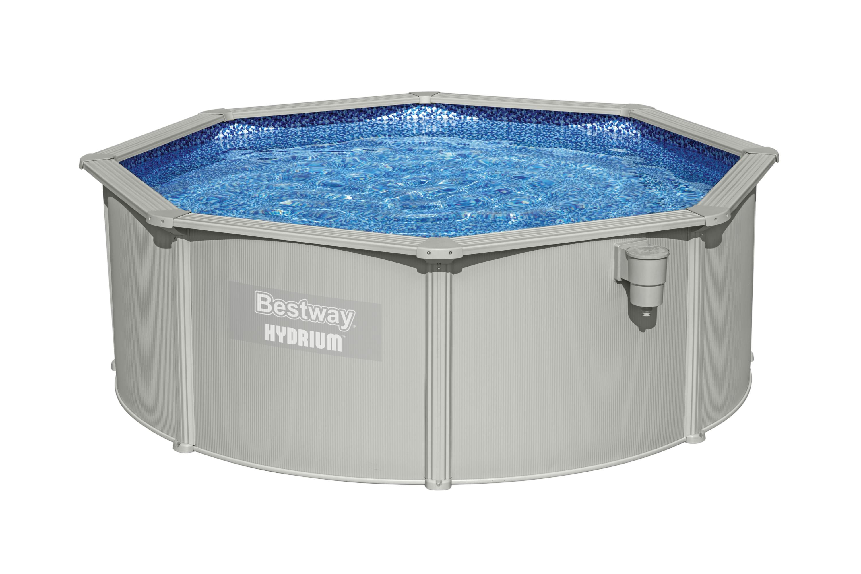 Bestway Hydrium 56574 piscina fuori terra Piscina con bordi Piscina rotonda 10990 L Blu, Grigio