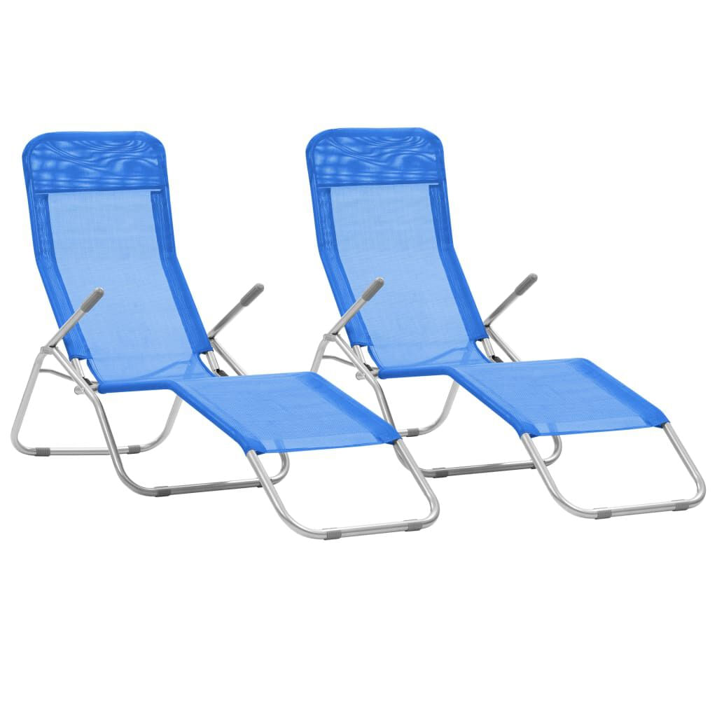 VidaXL 44337 sedia da esterno Salone Poliestere, Cloruro di polivinile (PVC) Blu