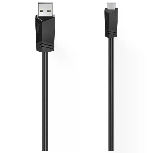 Hama Cavo USB A M / USB Mini B M , USB 2.0, 0,75 metri, nero