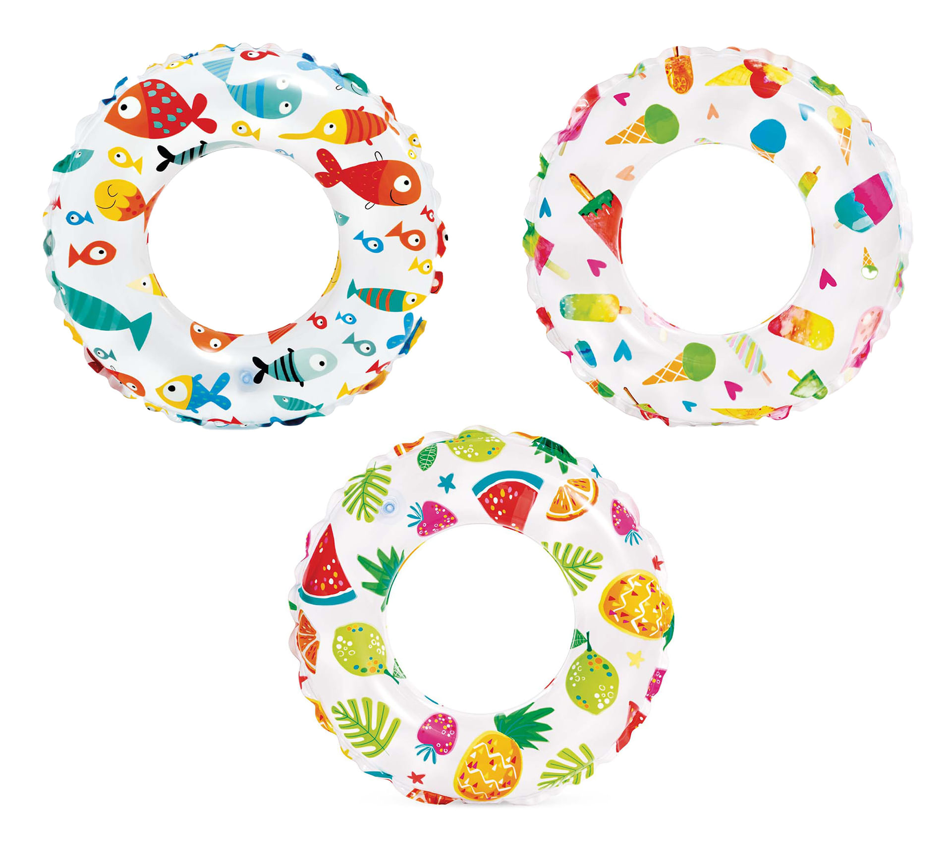 Intex 59230NP galleggiante da piscina e da spiaggia Colori assortiti Immagine Vinile Anello di nuoto