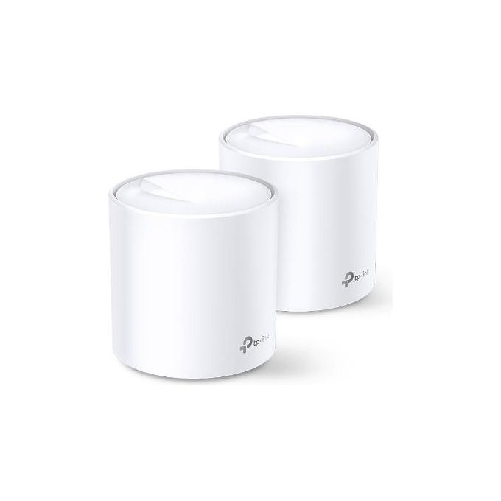 TP-Link Deco X20 2-Pack | Router Wi-Fi | Mesh, AX1800, Dual Band, OFDMA, MU-MIMO, 2x RJ45 1000Mb/s TP-Link Deco X20 (2-pack) Dual-band (2.4 GHz/5 GHz)