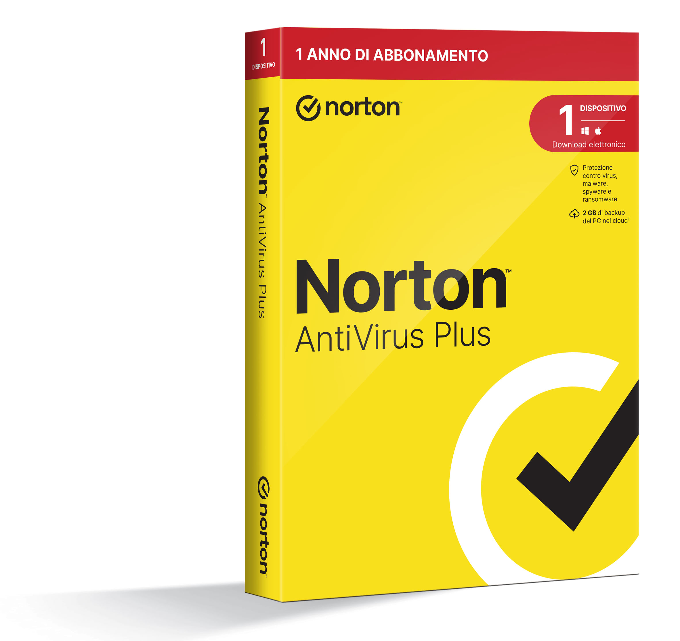 Symantec Norton Antivirus Plus 2022 2Gb It 1 User 1 Device 12mo Generic Rsp Mm Gum Norton Antivirus Plus 2024 | 1 Dispositivo | Licenza di 1 anno | PC