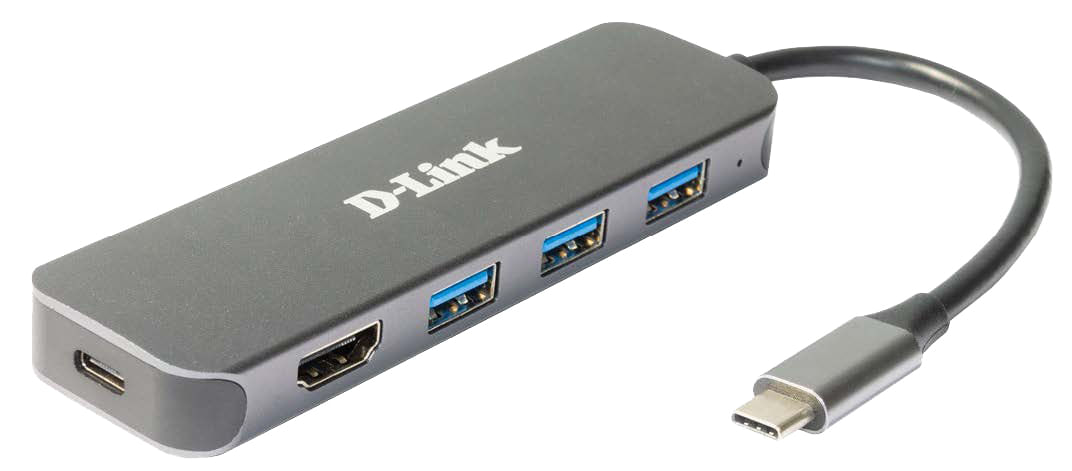 D-Link DUB-2333 replicatore di porte e docking station per laptop Cablato USB tipo-C Grigio