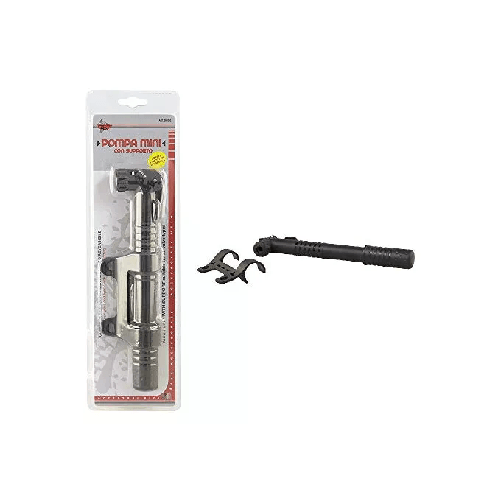Rhutten Pompa Mini con Supporto Universale Rhütten 263265 pompa ad aria manuale Nero