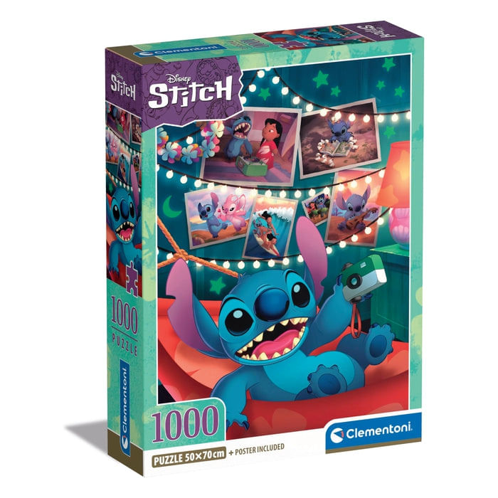 Clementoni Stitch Puzzle 1000 pz Cartoni