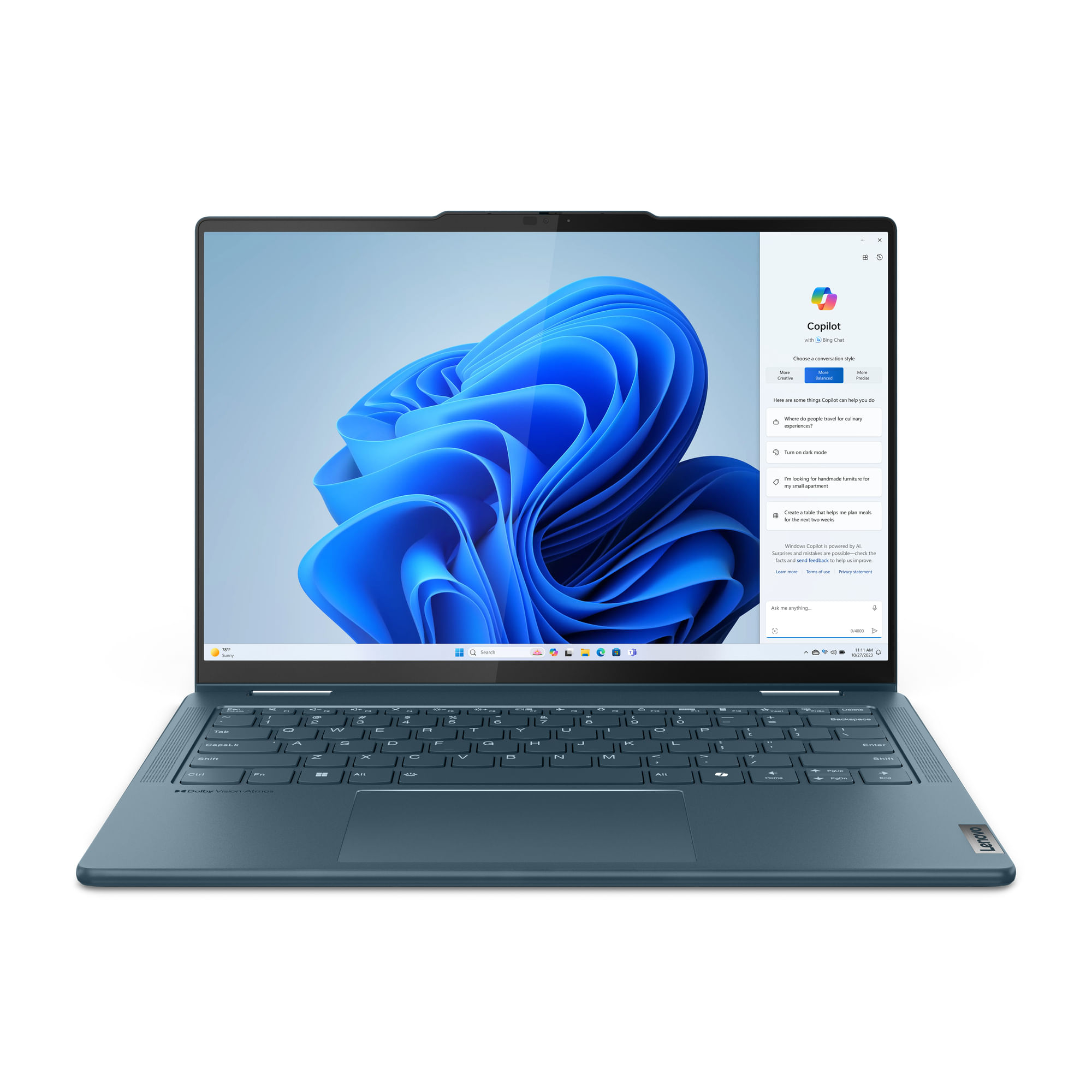 Lenovo Yoga 7 2-in-1 14IML9 Intel Core Ultra 7 155H Ibrido (2 in 1) 35,6 cm (14") Touch screen 2.8K 32 GB LPDDR5x-SDRAM 1 TB SSD Wi-Fi 6E (802.11ax) W