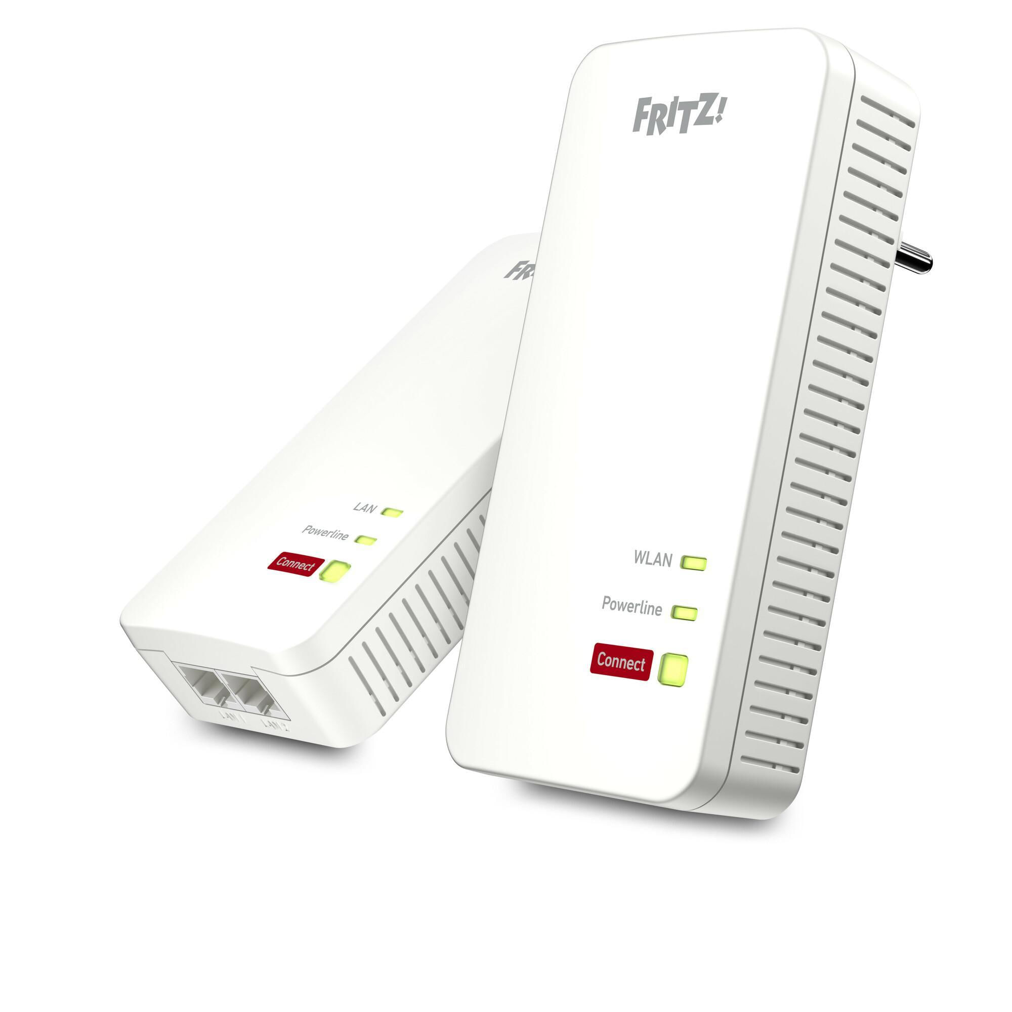 Avm FRITZ!Powerline 1240 AX WLAN Set 1200 Mbit/s Collegamento ethernet LAN Wi-Fi Bianco 2 pz FRITZ!Powerline 1240 AX WLAN Set 1200 Mbit/s Collegamento