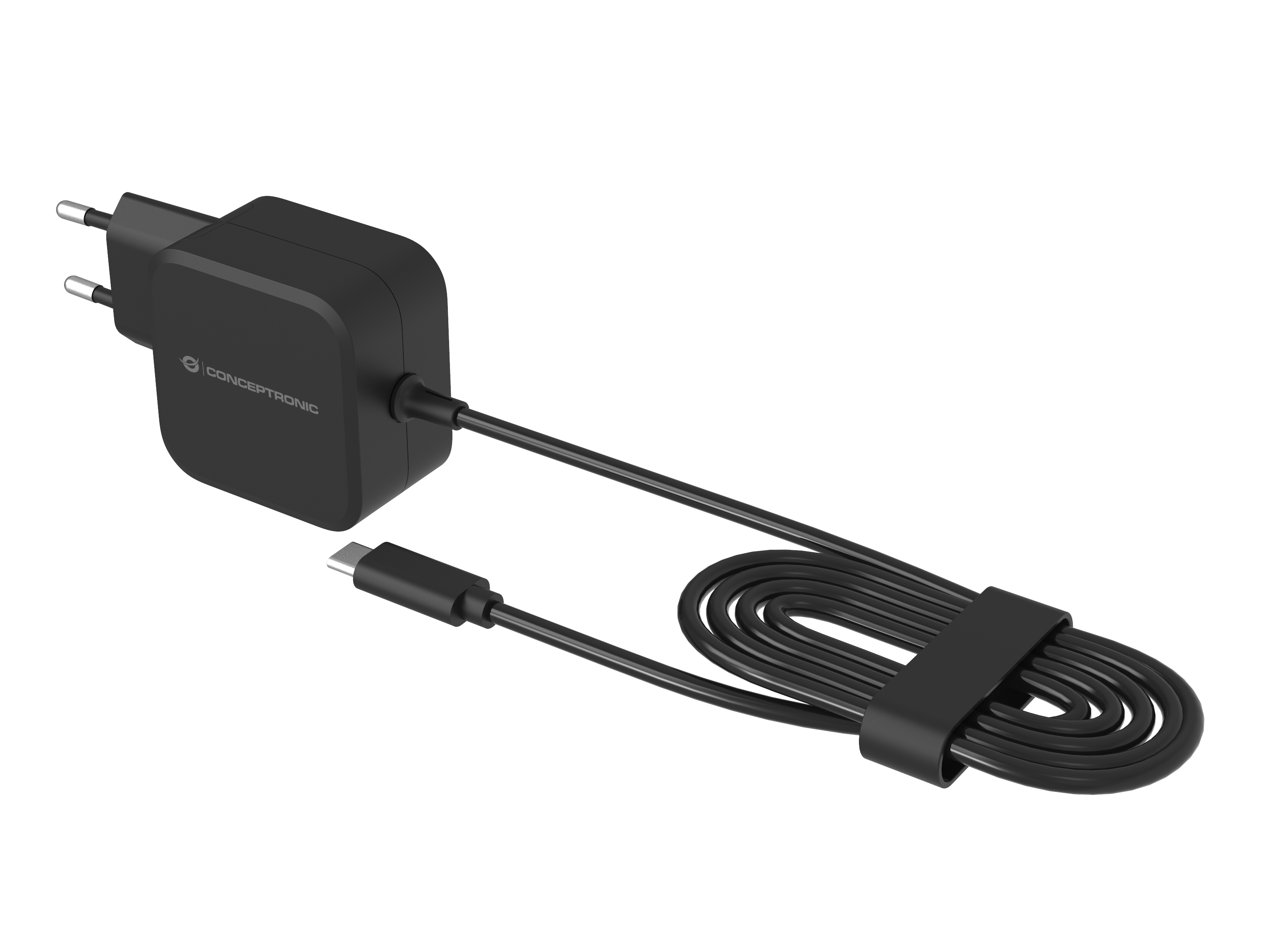 Conceptronic OZUL04BE Caricabatterie per dispositivi mobili Universale Nero AC Interno