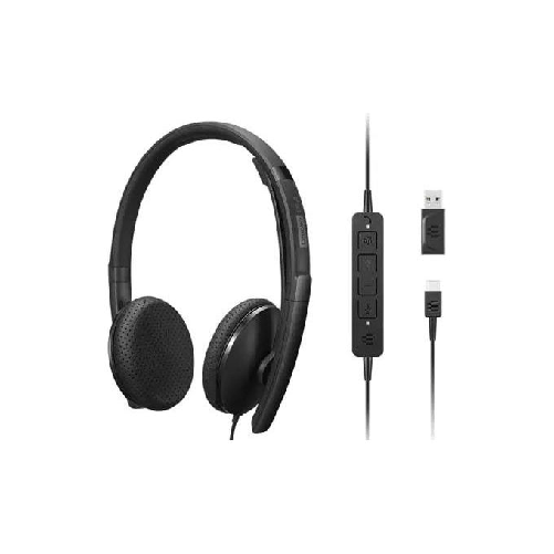 Lenovo 4XD1M45626 cuffia e auricolare Cablato A Padiglione USB tipo-C Nero