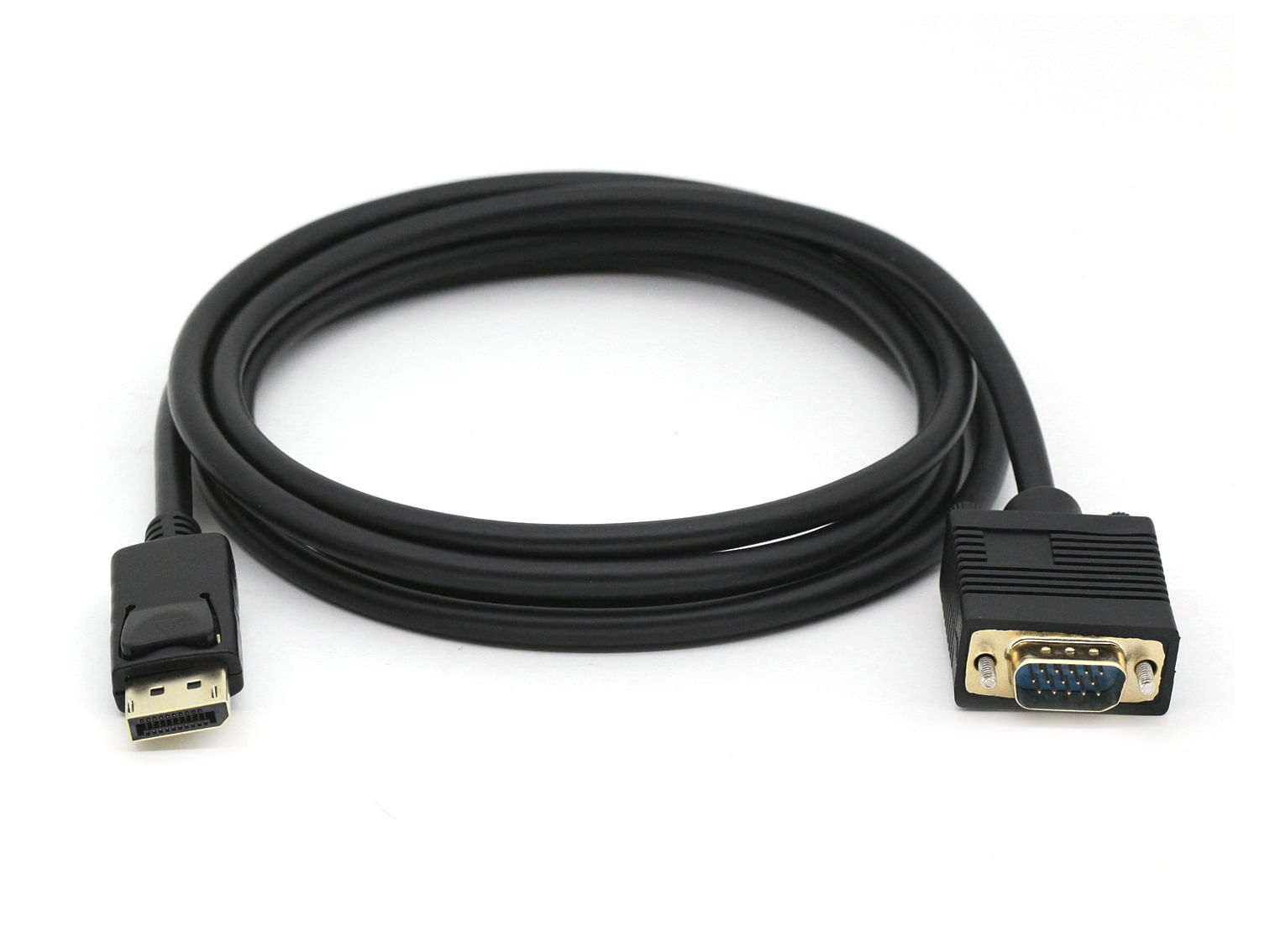 Conceptronic Cavo e Adattatore Video 2mt VGA (D-Sub) DisplayPort Nero Equip 119338 Cavo da DisplayPort maschio a VGA (HD15) maschio, 2,0 m