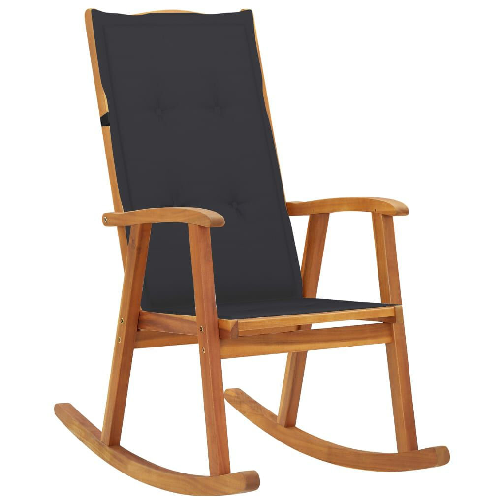 VidaXL 3064179 sedia da esterno Terrazzo Seduta imbottita Legno di acacia Antracite