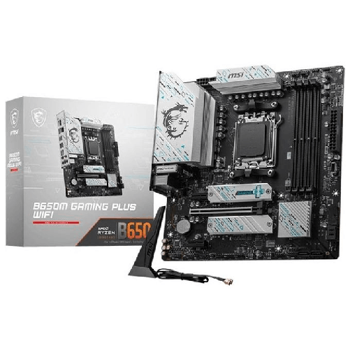 MSI B650M GAMING PLUS WIFI scheda madre AMD B650 Presa di corrente AM5 micro ATX MSI B650M GAMING PLUS WIFI scheda madre AMD B650 Socket AM5 micro ATX