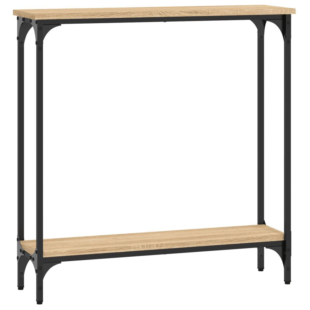 VidaXL Tavolino Consolle Rovere Sonoma 75x22,5x75cm Legno Multistrato VidaXL 834021 tavolino da caffè, comodino e consolle da soggiorno