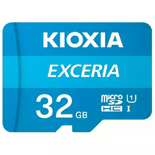 Kioxia Scheda Di Memoria Micro SD con Adattatore Kioxia Exceria UHS-I Classe 10 Azzurro Kioxia Exceria 32 GB MicroSDHC UHS-I Classe 10