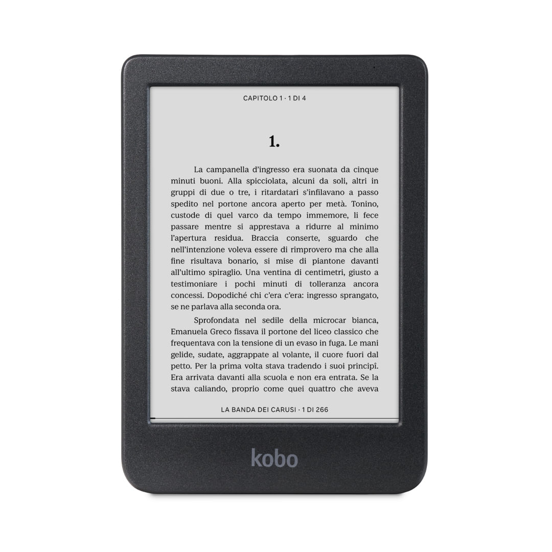 Kobo Clara BW eReader Display antiriflesso HD in bianco e nero E Ink Carta 1300 da 6” Modalita' Scura Audiolibri Rakuten Kobo Clara BW lettore e-book