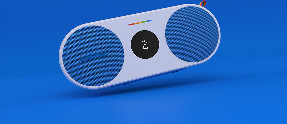 Polaroid PLRMUSICP29087BLU altoparlante portatile e per feste Blu, Bianco