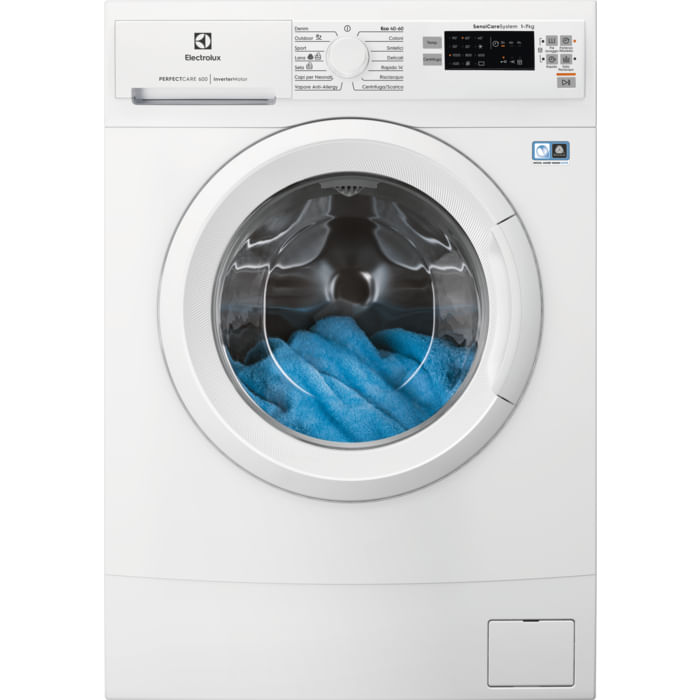 Electrolux serie 600 EW6S570W Lavatrice Slim 7 Kg Classe B Centrifuga 1000 giri Profondita' 45 cm Electrolux SensiCare 600 Lavatrice serie 600 SensiCa