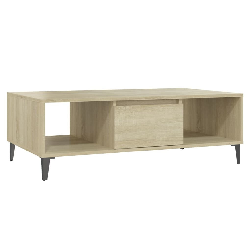 VidaXL Tavolino da Salotto Rovere Sonoma 103,5x60x35cm in Truciolato VidaXL 806025 tavolino da caffè, comodino e consolle da soggiorno