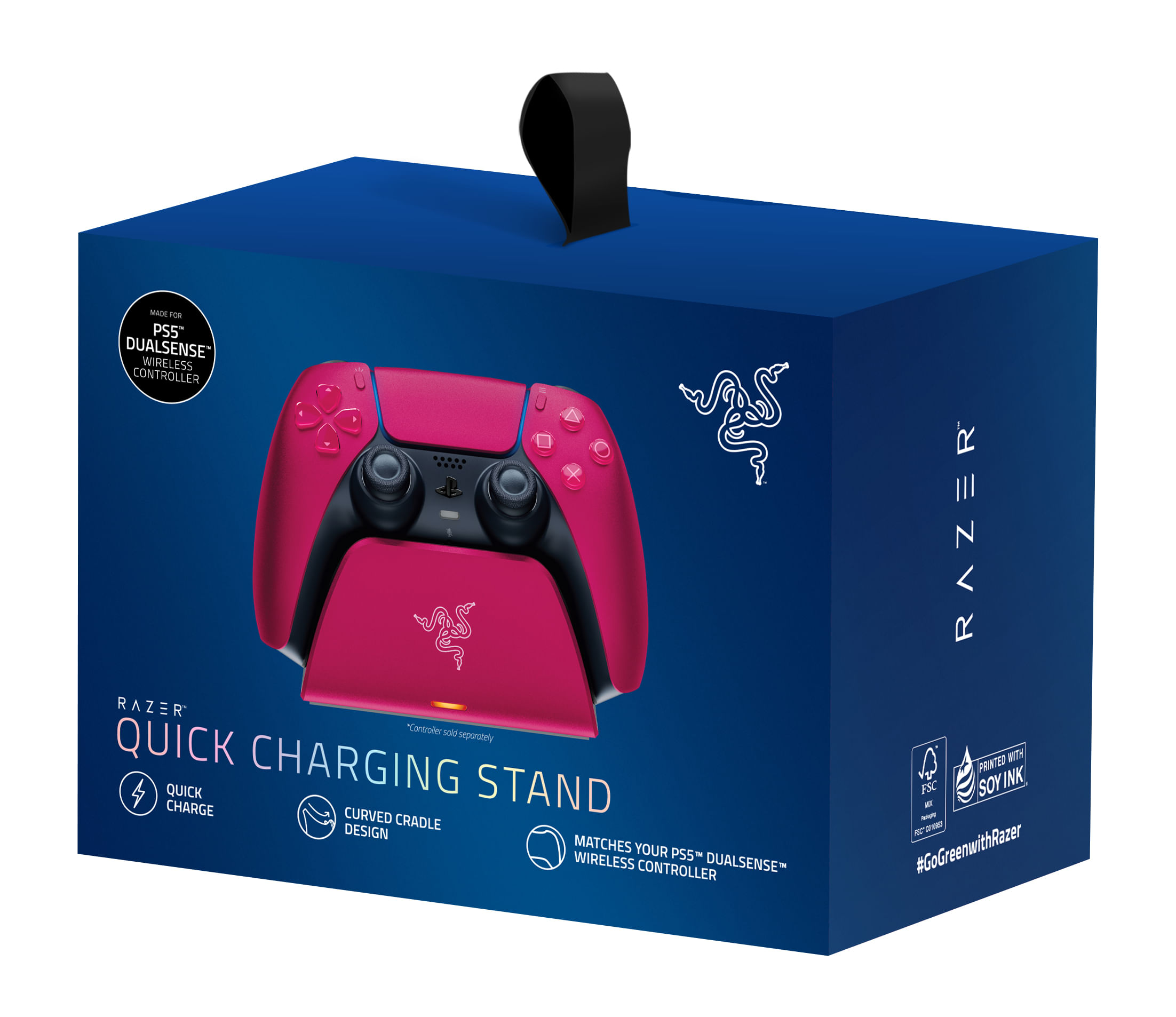 Razer Base di Ricarica Rapida Universale per PS5 Razer RC21-01900300-R3M1 accessorio di controller da gaming Base di ricarica