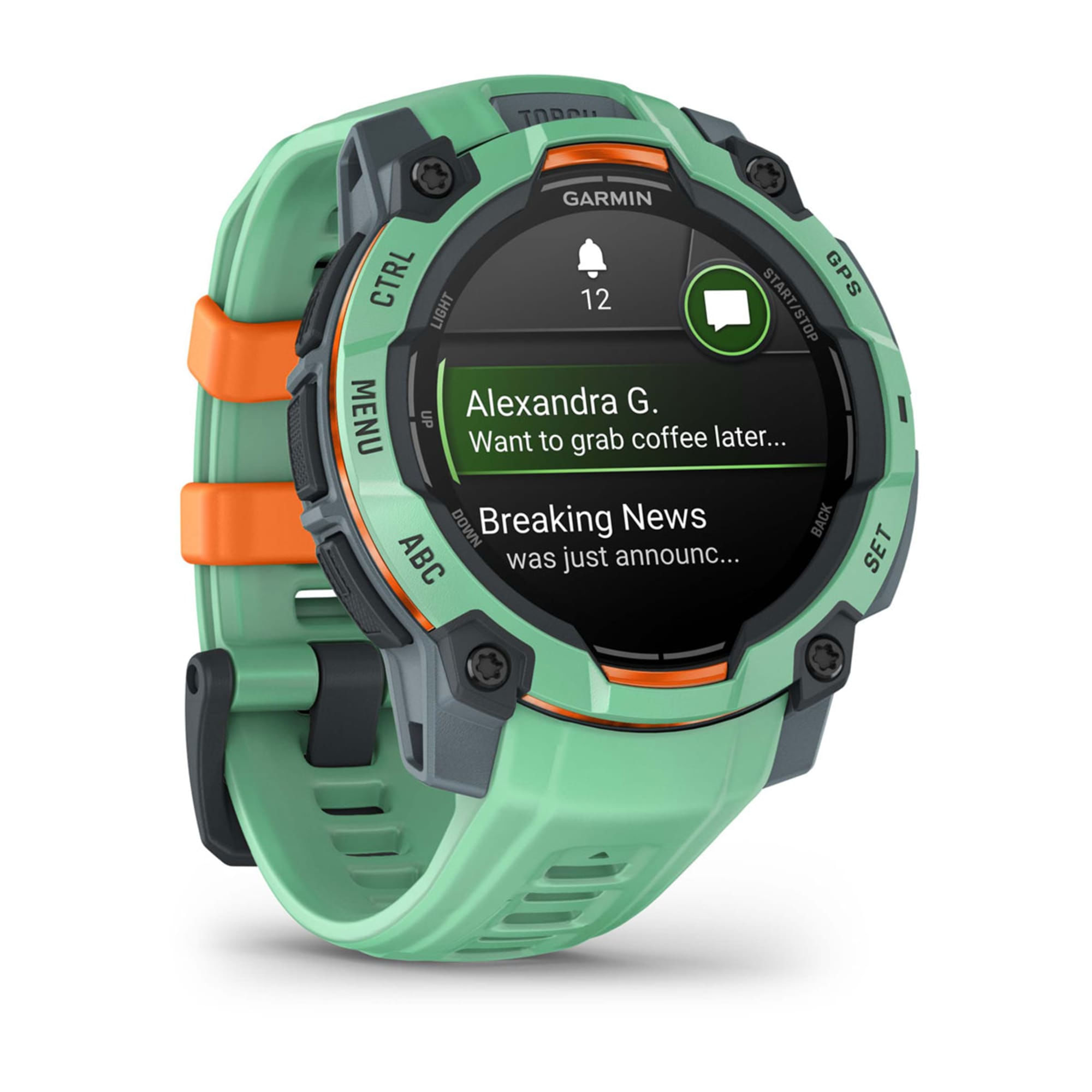 Garmin Instinct 3 AMOLED 3,05 cm (1.2") 45 mm Digitale 390 x 390 Pixel Touch screen Verde GPS (satellitare)