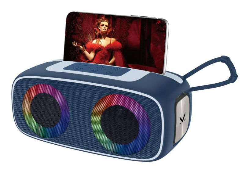 Majestic FIRE 13 Speaker bluetooth portatile 5 effetti luci LED ingressi USB-microSD-AUX New Majestic Fire 13 Altoparlante portatile stereo Nero 20 W