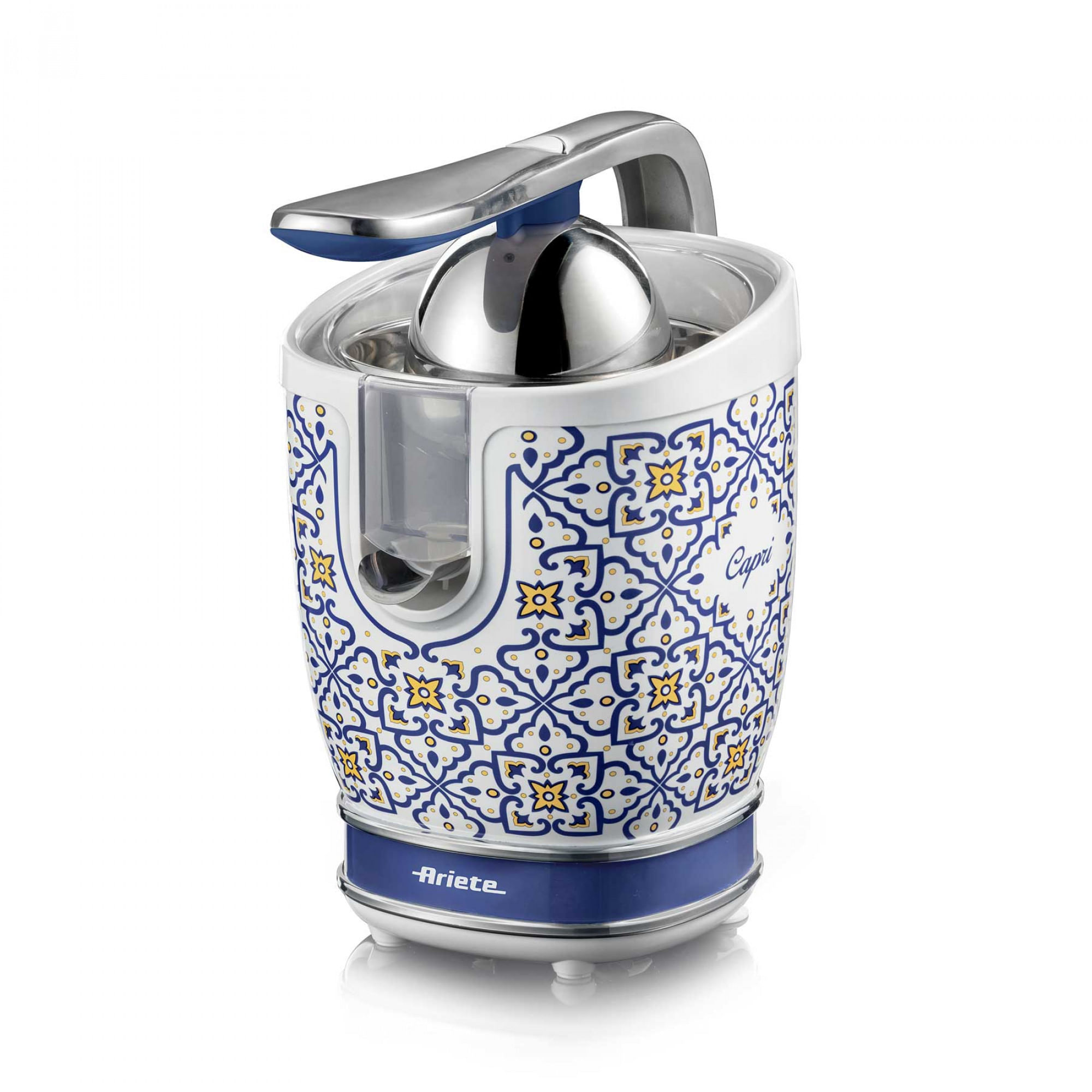 Ariete 413, Spremiagrumi Capri, Spremiagrumi Elettrico con Leva, 2 Coni per Frutti Grandi e Piccoli ARIETE SPREMIAGRUMI CAPRI EDITION (0413) - CHASSIS