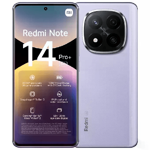 Xiaomi Redmi Note 14 Pro+ 5G 16,9 cm (6.67") Doppia SIM USB tipo-C 8 GB 256 GB 5110 mAh Lavanda, Viola