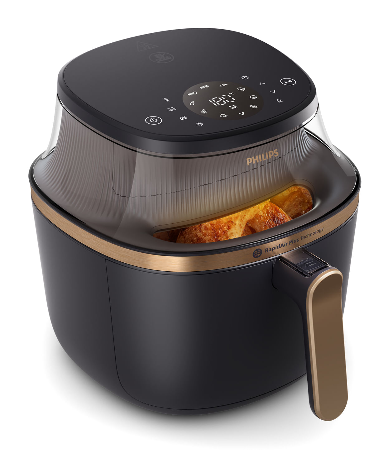 Philips serie 3000 - NA332-00 Friggitrice ad Aria 6,2 Litri Potenza 1700W 12 Programmi Display LED colore Nero Philips 3000 series NA332/00 Airfryer 6