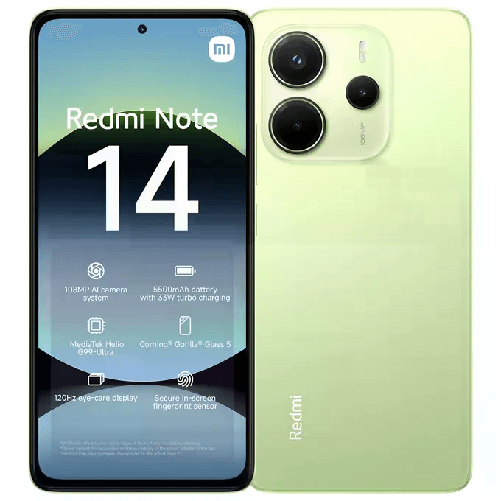 Xiaomi Redmi Note 14 16,9 cm (6.67") Dual SIM ibrida 4G USB tipo-C 8 GB 256 GB 5500 mAh Verde, Lime