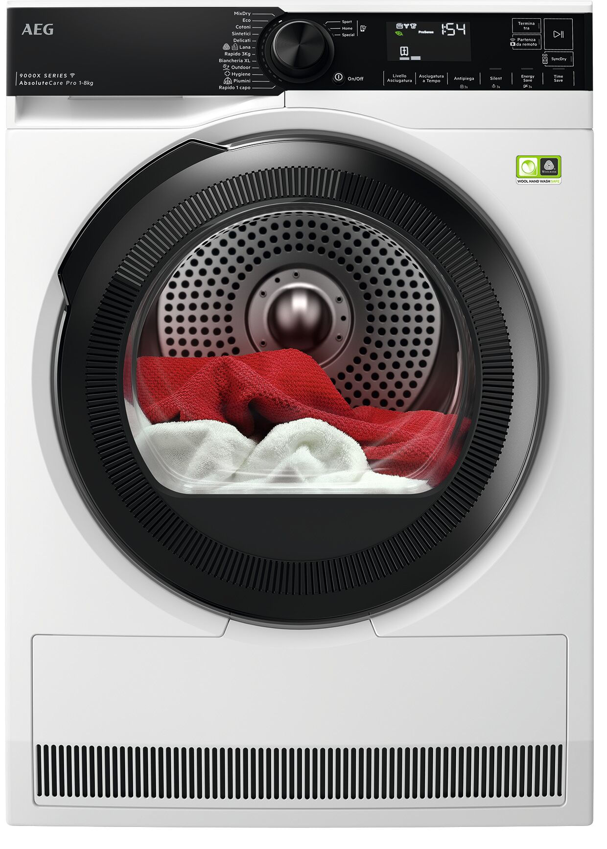 Aeg TR9H83AAY Asciugatrice 8 Kg Classe A Inverter con Pompa di Calore Profondita' 64 cm SmartDry colore Bianco AEG Series 9000 TR9H83AAY asciugatrice