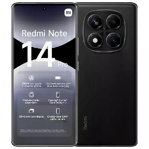 Xiaomi Redmi Note 14 Pro 16,9 cm (6.67") Dual SIM ibrida 4G USB tipo-C 8 GB 256 GB 5500 mAh Nero