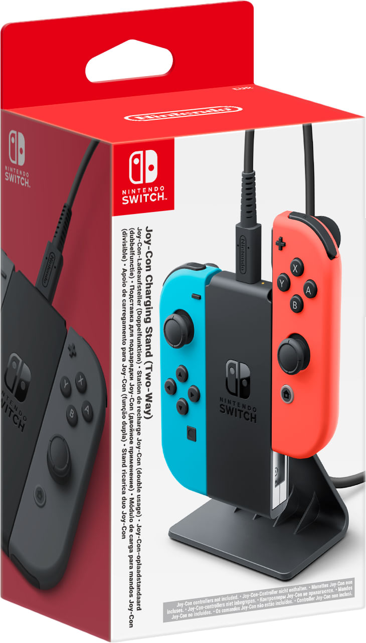 Nintendo Caricabatterie per Nintendo Switch Stand Dual Nero Nintendo Joy‐Con Charging Stand (Two‐Way) Base di ricarica