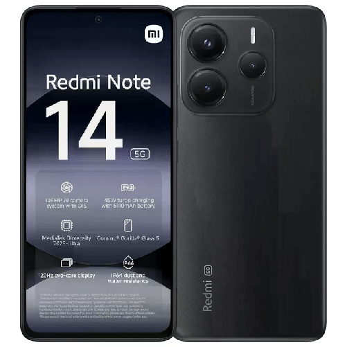 Xiaomi Redmi Note 14 5G 16,9 cm (6.67") Dual SIM ibrida USB tipo-C 8 GB 256 GB 5110 mAh Nero