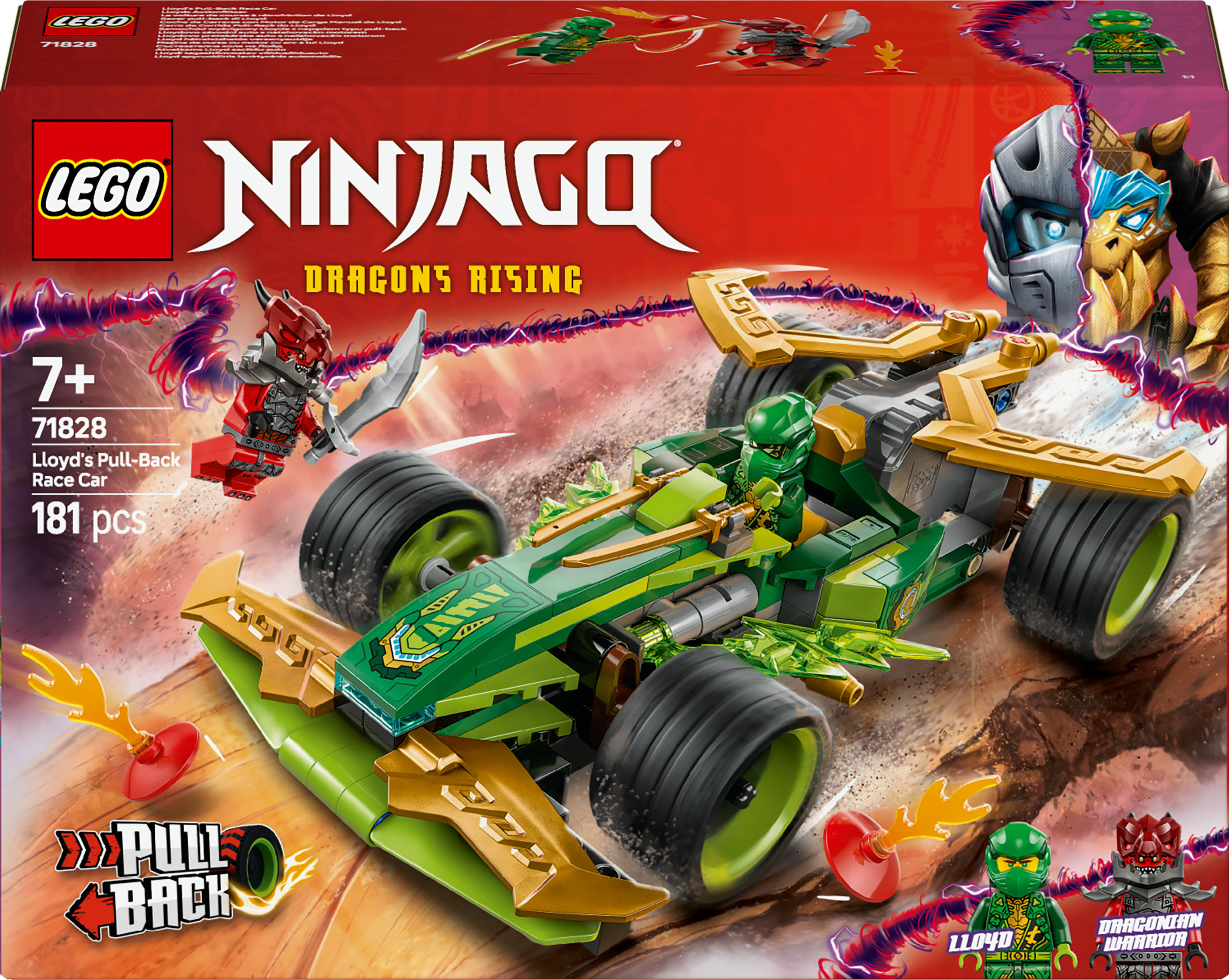 Lego Auto Racer Pull-back Lloyd Ninjago 71828 Modellino da Corsa LEGO Racer pull-back di Lloyd
