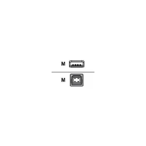 Digitus Cavo Usb 2.0 Connettori 1 X A Maschio - 1 X B Maschio Mt. 1.80 Colore Nero Digitus 1.8m USB2.0 A/B cavo USB 1,8 m USB A USB B