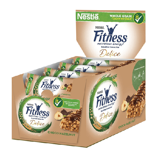 Barretta Fitness Delice Cioccolato al Latte e Nocciola 22,5gr Nestle'