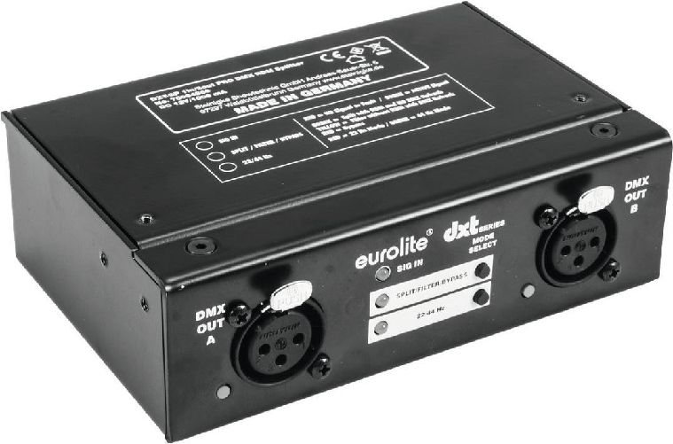EUROLITE DXT-SP 1in/2out PRO DMX RDM Splitter (70064866)
