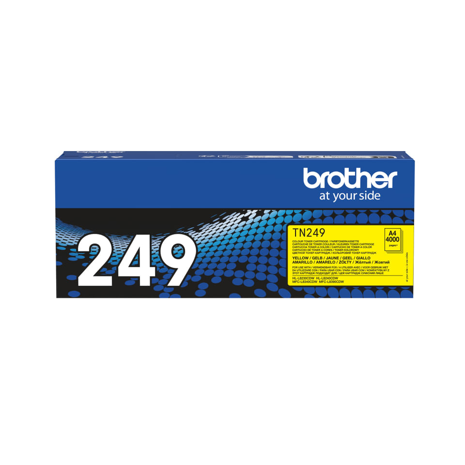 Brother Toner Originale Brother TN249Y Giallo - Fino a 4000 Pagine Brother TN-249Y cartuccia toner 1 pz Originale Giallo