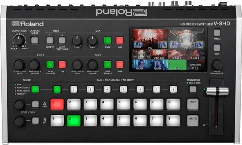 Roland V-8HD - HDMI - Schwarz - 38 Ohm - 32 Ohm - 39,6 W - 317 mm (420961A38)