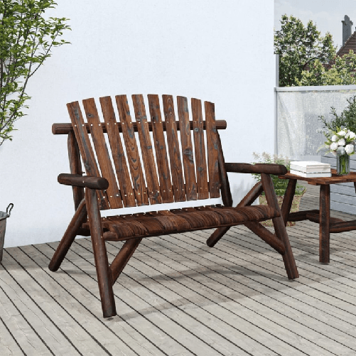 VidaXL Panca Giardino 2 Posti 119x85x98cm Legno Massello Abete Rosso VidaXL 363348 panca da esterno Legno
