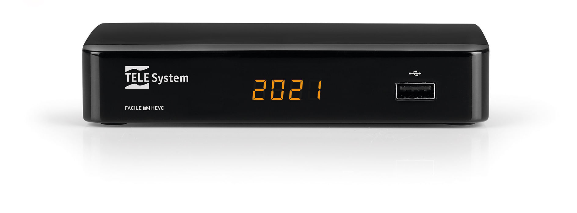 Telesystem Decoder Digitale Terrestre Dvb-t T2 Hd High Definition Mpeg-2 TELE System FACILE Terrestre Full HD Nero