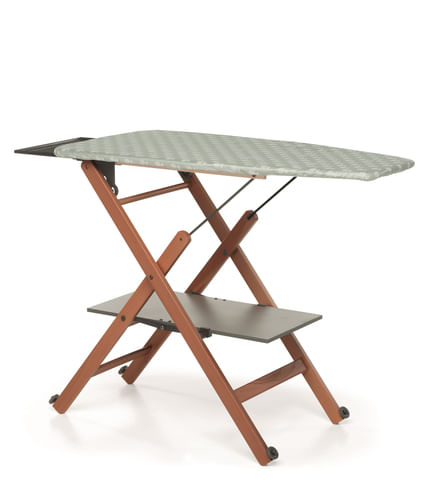 Foppapedretti 9900310806 Asse da stiro Ripiegabile 102x49x85-91cm Noce Foppapedretti Assai Evo Noce